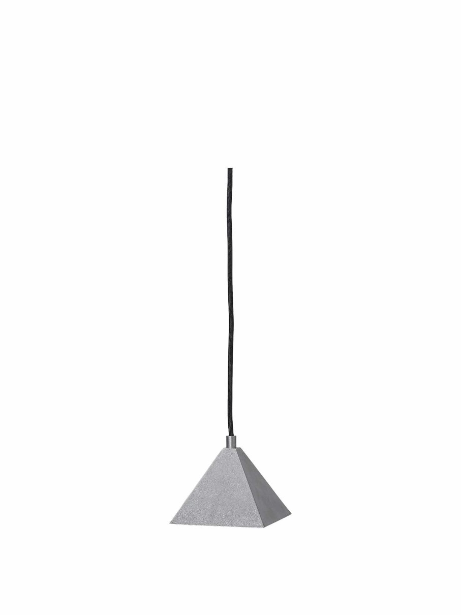 Lighting Ferm Living | Kare Pendant - Tumbled Stainless Steel Dark Grey