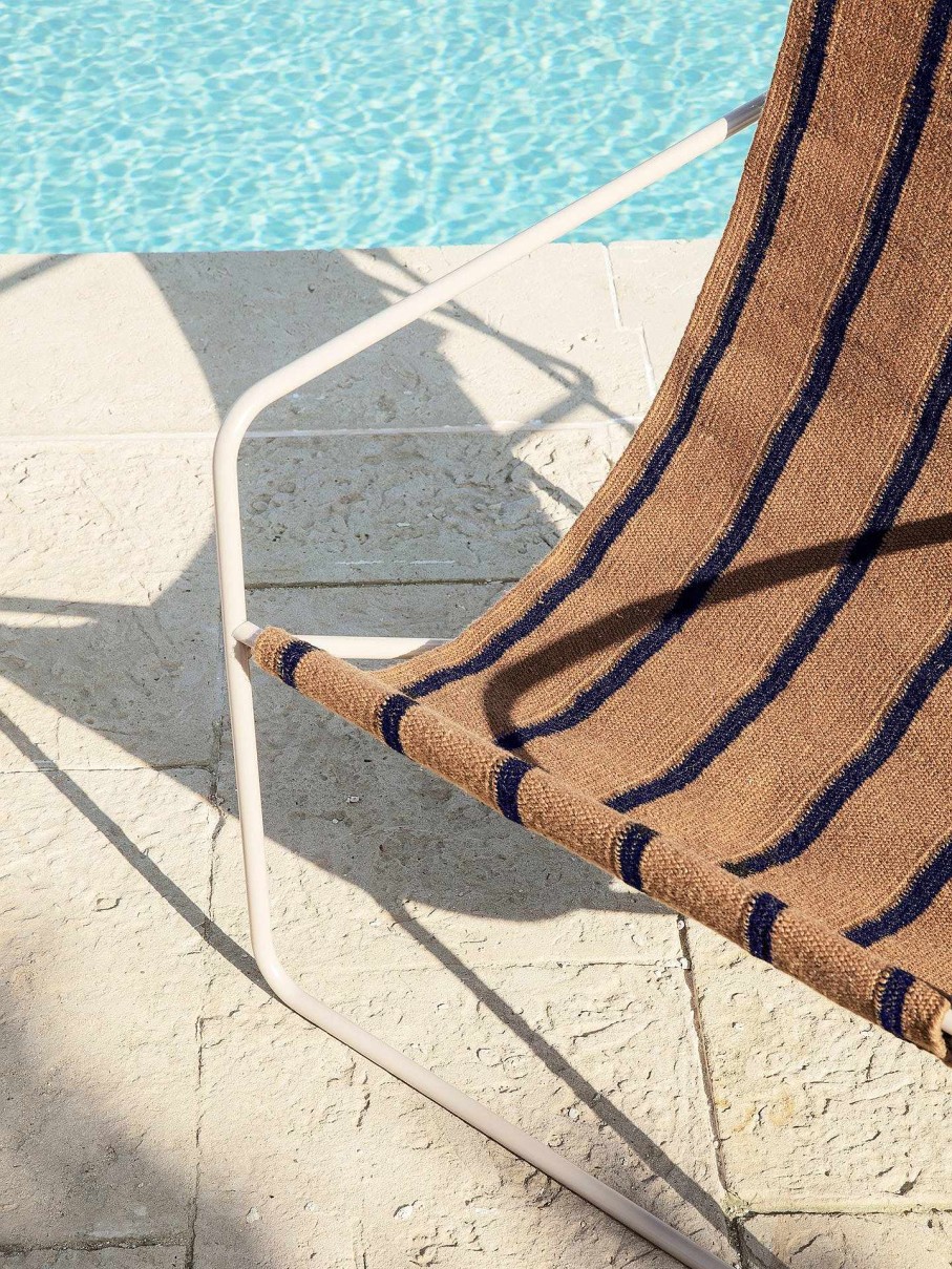 Outdoor Living Ferm Living | Desert Lounge Chair - Cashmere/ S Stripe