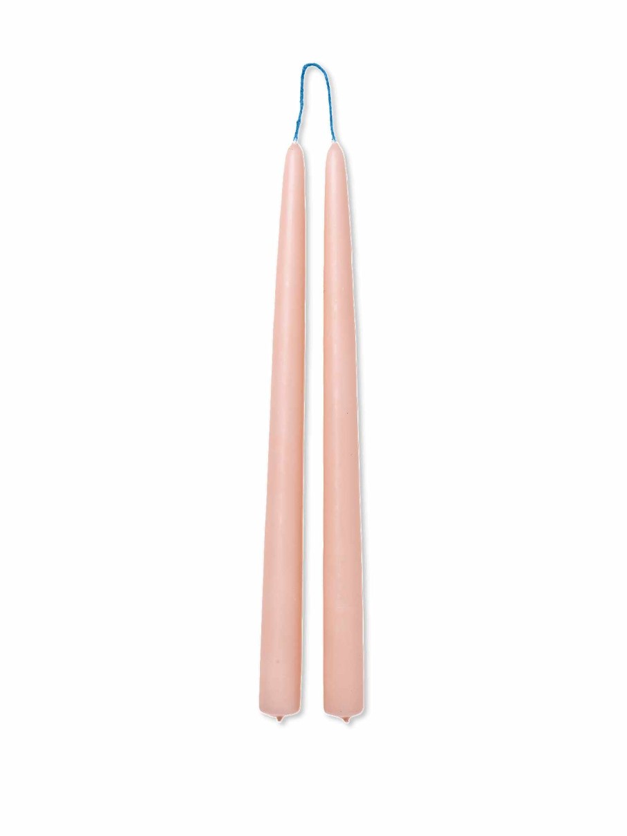 Accessories And Decorations Ferm Living | Dipped Candles - Set Of 2 Blush