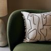 Textiles Ferm Living | Figure Cushion - Off-White/Coffee Offwhite