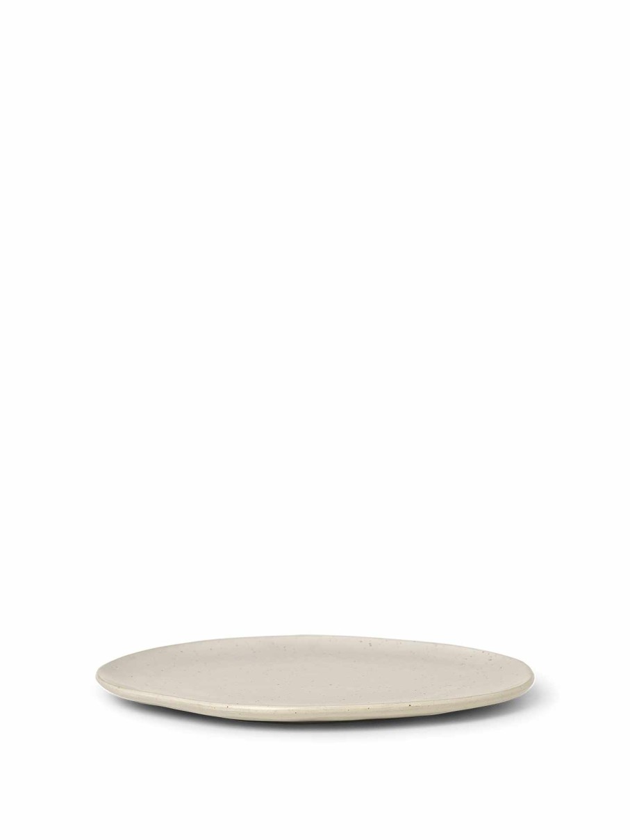 Kitchen Ferm Living | Flow Plate - Large - Off-White Speckle Offwhite