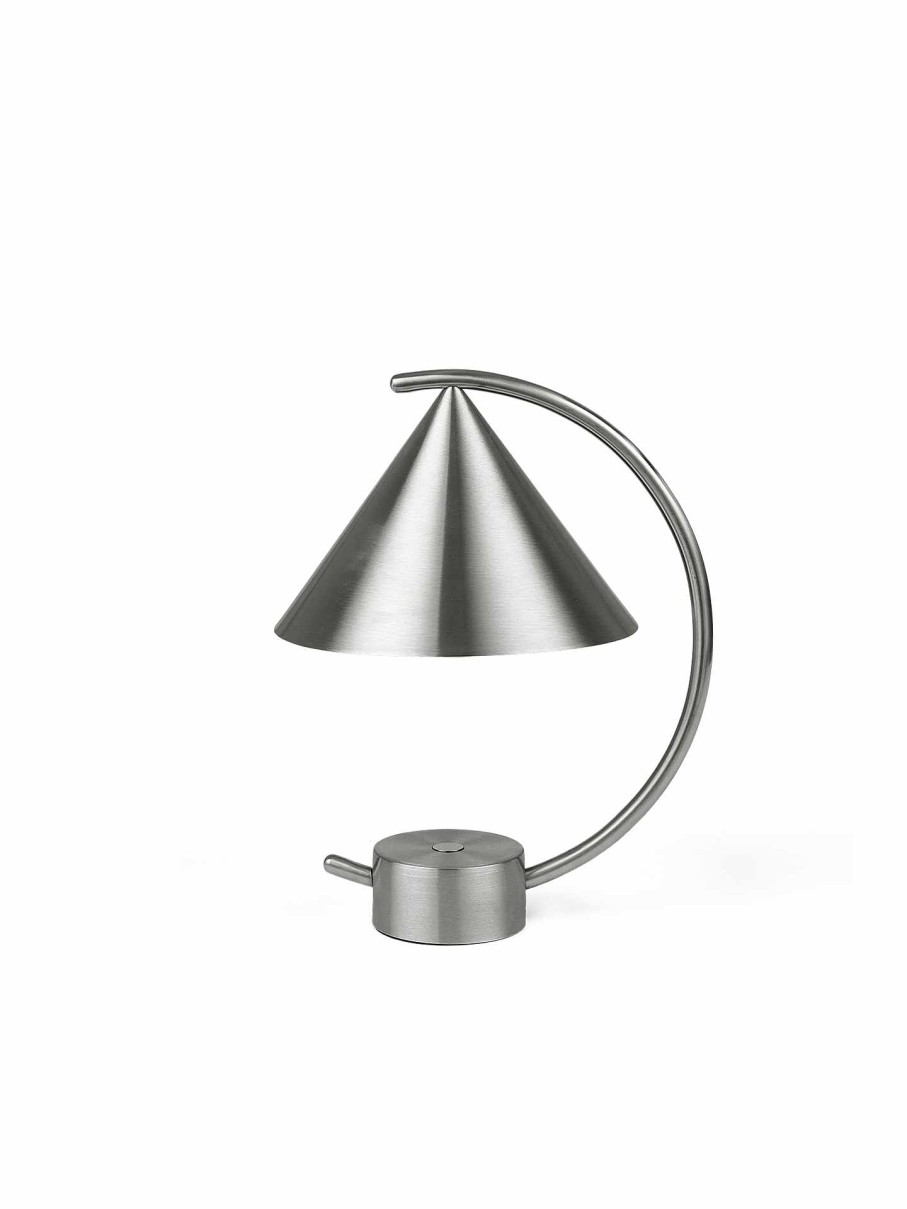 Lighting Ferm Living | Meridian Lamp - Brushed Steel Stainless Steel