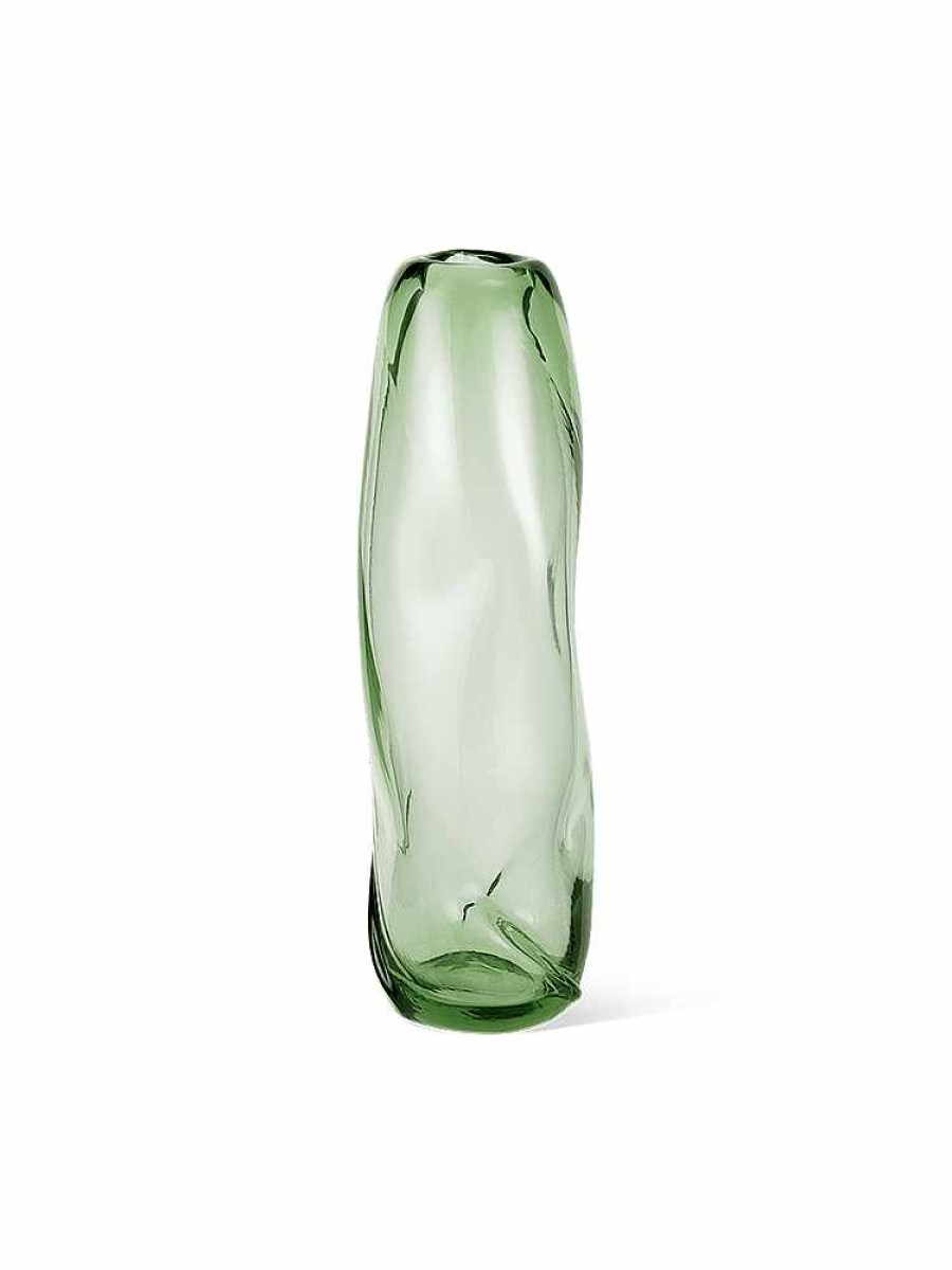 Green Living Ferm Living | Water Swirl Vase - Tall - Recycled Clear