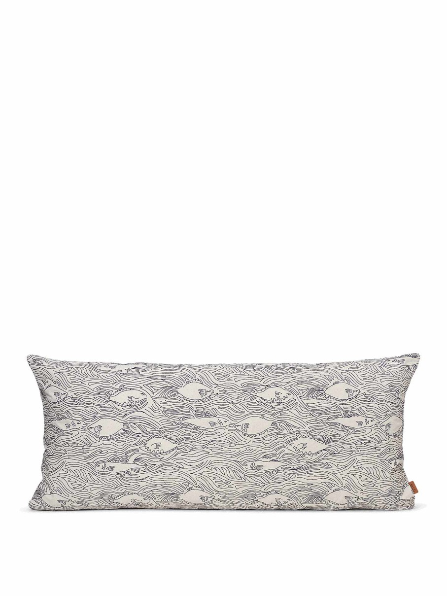 Textiles Ferm Living | Stream Cushion Long - Off-White Offwhite