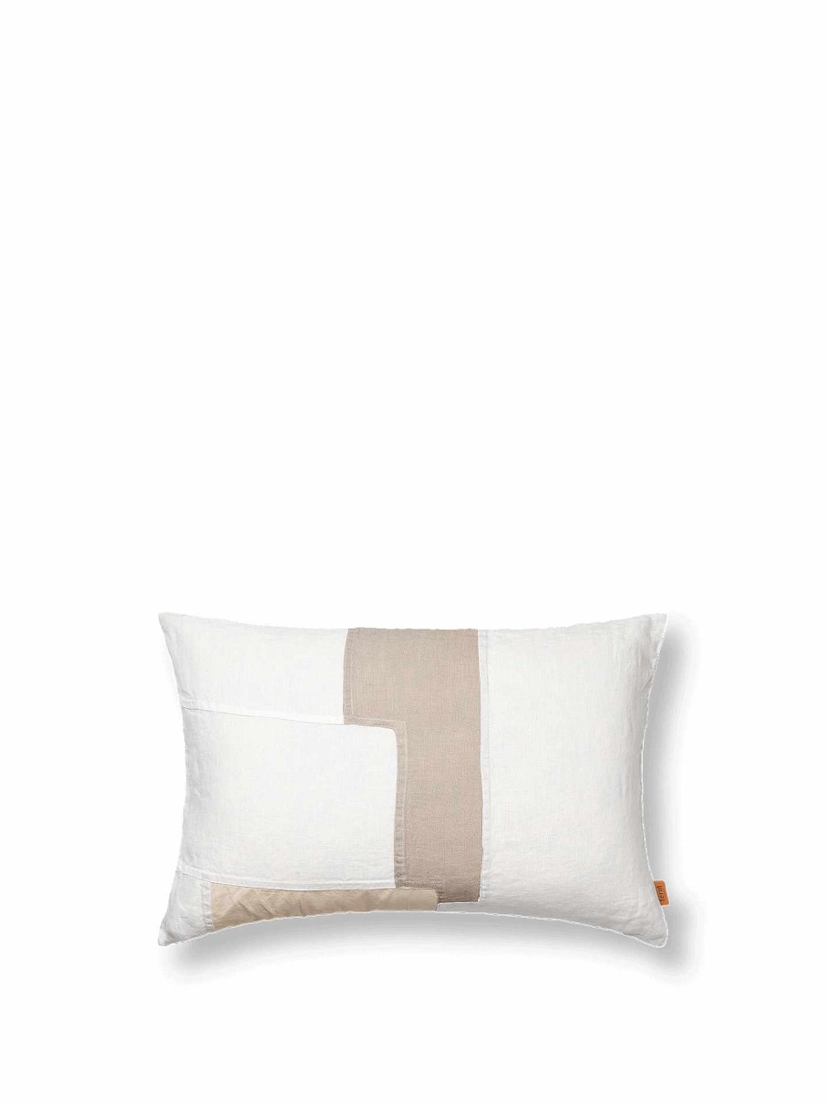 Textiles Ferm Living | Part Cushion Cover - Rectangular - Off-White Offwhite