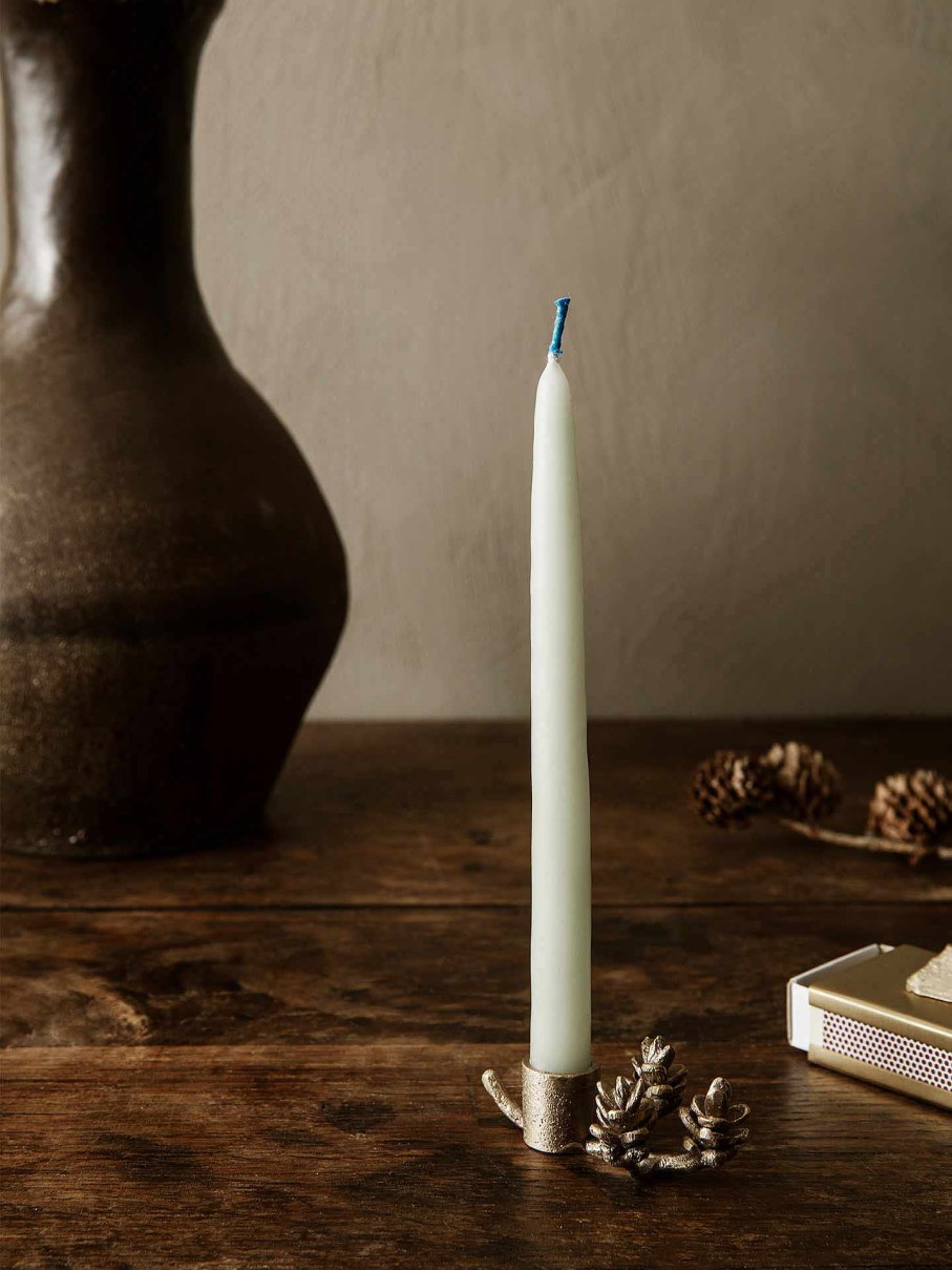 Accessories And Decorations Ferm Living | Dipped Candles - Set Of 8 Sage