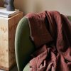 Textiles Ferm Living | Weaver Throw Red Brown