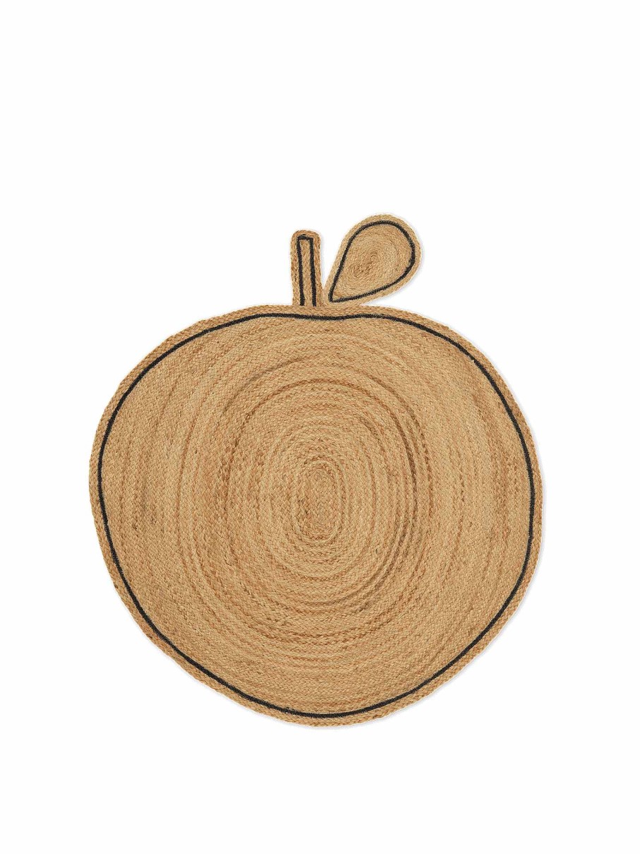 Kids Ferm Living | Apple Braided Jute Rug Natural