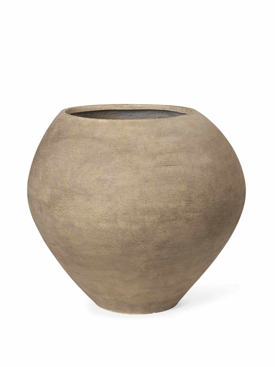 Outdoor Living Ferm Living | Dodu Pot - Tall - Brown Light Brown