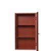 Furniture Ferm Living | Haze Wall Cabinet - Reeded Glass - Oxide Red