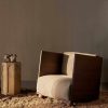 Furniture Ferm Living | Rum Lounge Chair - Rich Linen - Dark Stained/ Natural