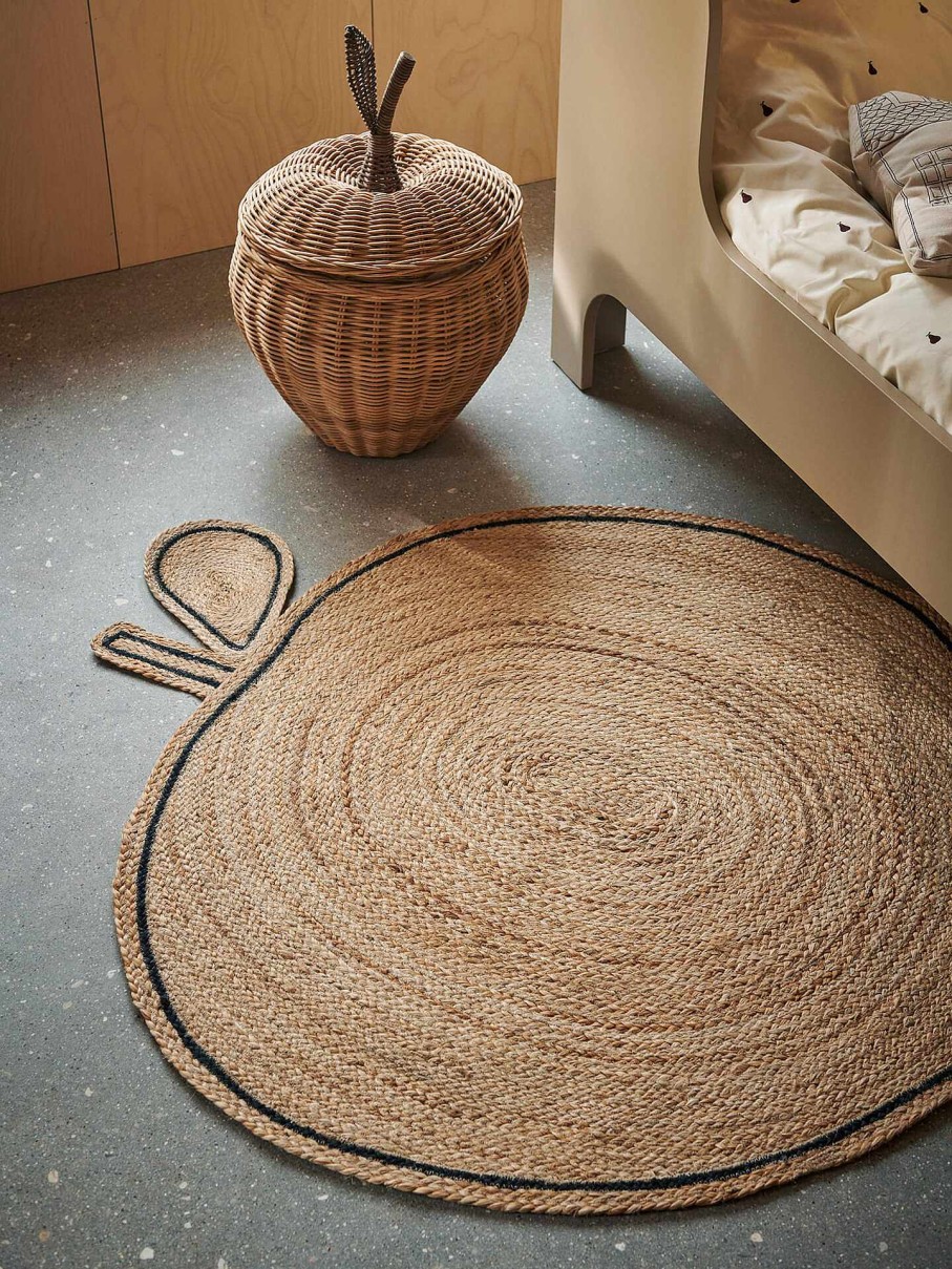 Kids Ferm Living | Apple Braided Jute Rug Natural